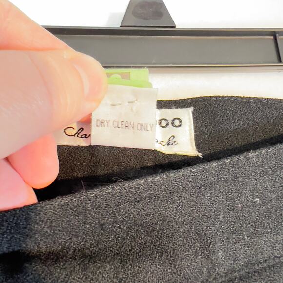 Focus 2000 by Charles Glueck Wool Pant Woman's 16W Black Lined Side Zip & Button - Picture 7 of 14